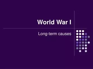 World War I