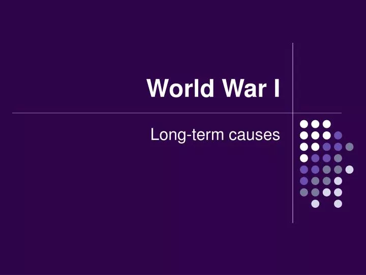 world war i