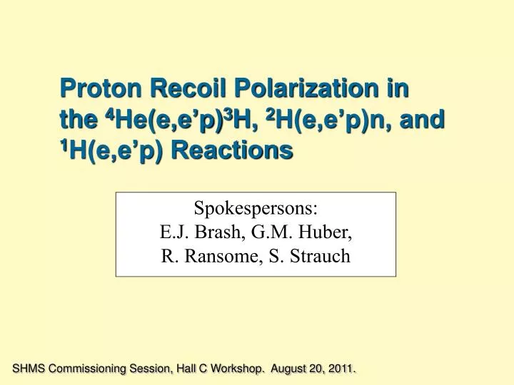 proton recoil polarization in the 4 he e e p 3 h 2 h e e p n and 1 h e e p reactions