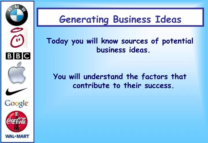 generating business ideas