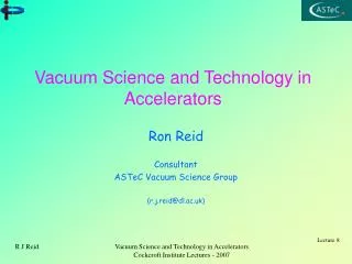 Vacuum Science and Technology in Accelerators