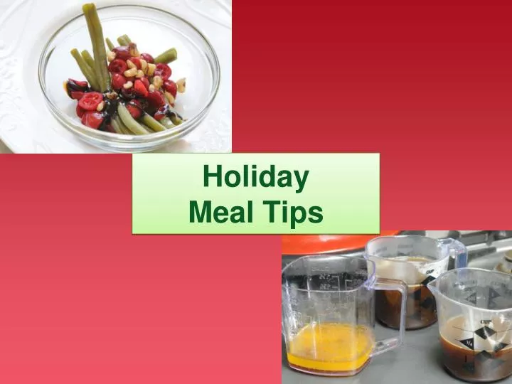 holiday meal tips