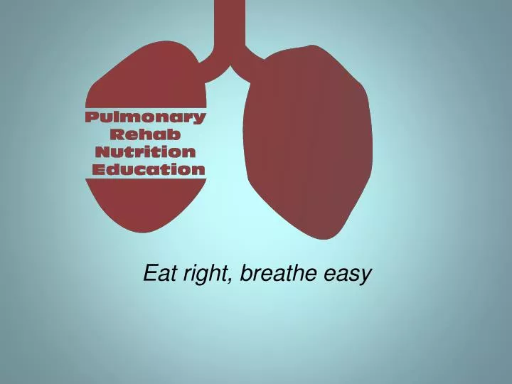 eat right breathe easy