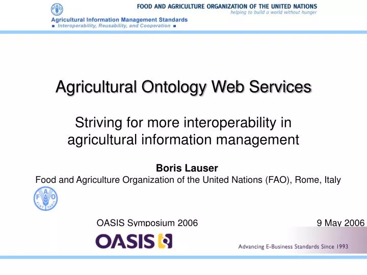 agricultural ontology web services