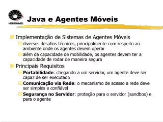 java e agentes m veis