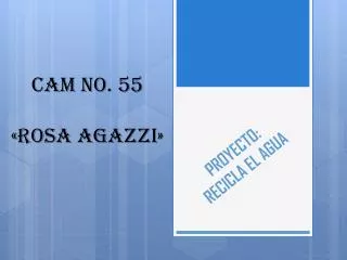 proyecto recicla el agua