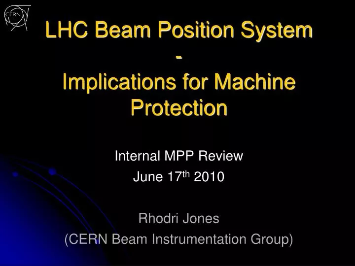 lhc beam position system implications for machine protection