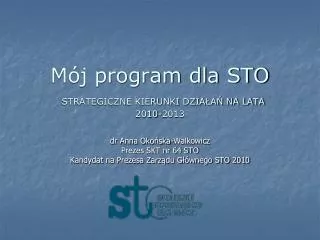 m j program dla sto strategiczne kierunki dzia a na lata 2010 2013