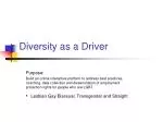 Diversity as a Driver - slide 1