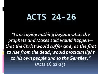 Acts 24-26