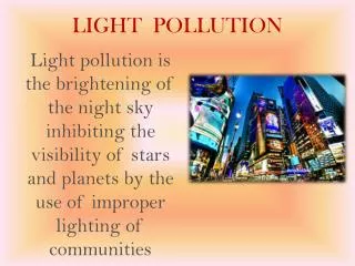 LIGHT POLLUTION