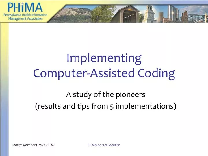 implementing computer assisted coding