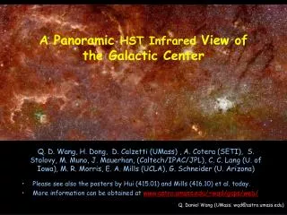 A Panoramic HST Infrared View of the Galactic Center