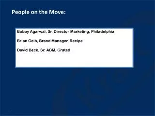 People on the Move: