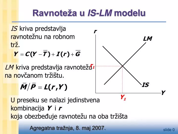 ravnote a u is lm modelu