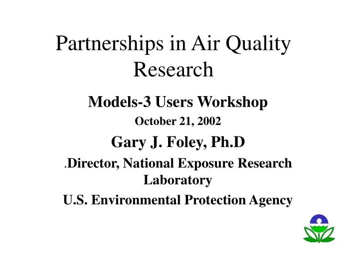 partnerships in air quality research