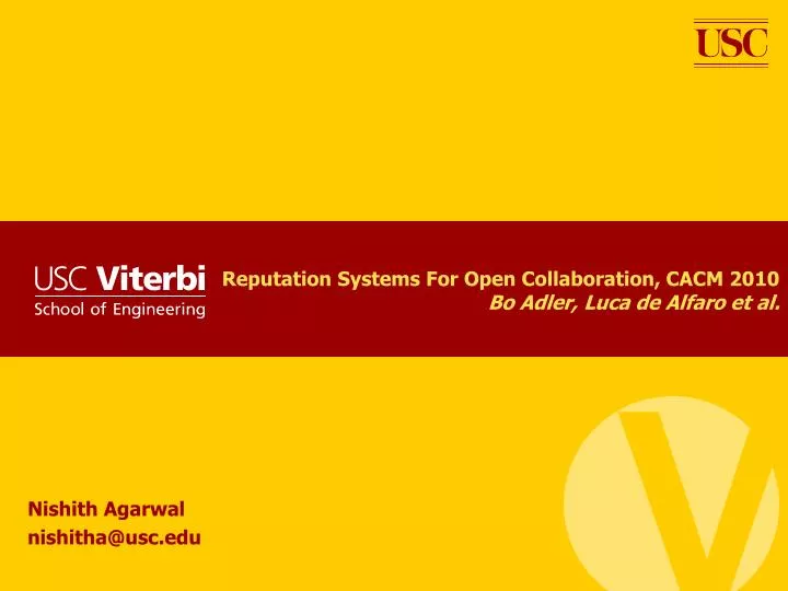 reputation systems for open collaboration cacm 2010 bo adler luca de alfaro et al