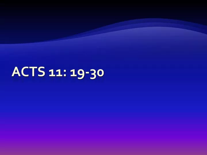 acts 11 19 30