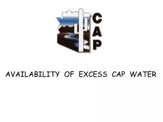 AVAILABILITY OF EXCESS CAP WATER