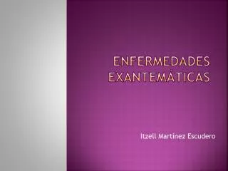 enfermedades exantem ticas