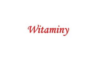witaminy