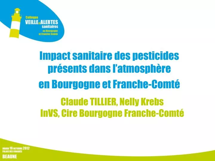 impact sanitaire des pesticides pr sents dans l atmosph re en bourgogne et franche comt