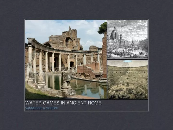 water games in ancient rome