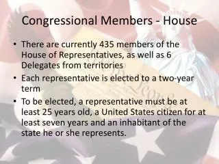 Congressional Members - House