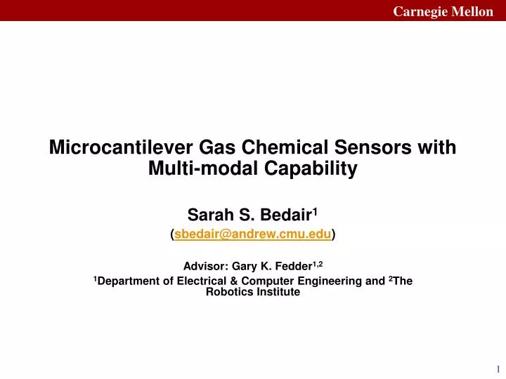 microcantilever gas chemical sensors with multi modal capability