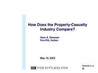 How Does the Property-Casualty Industry Compare?