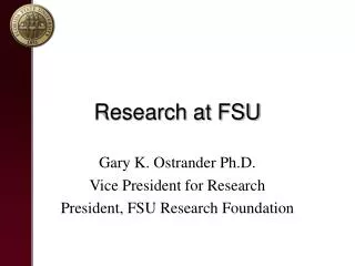 Research at FSU