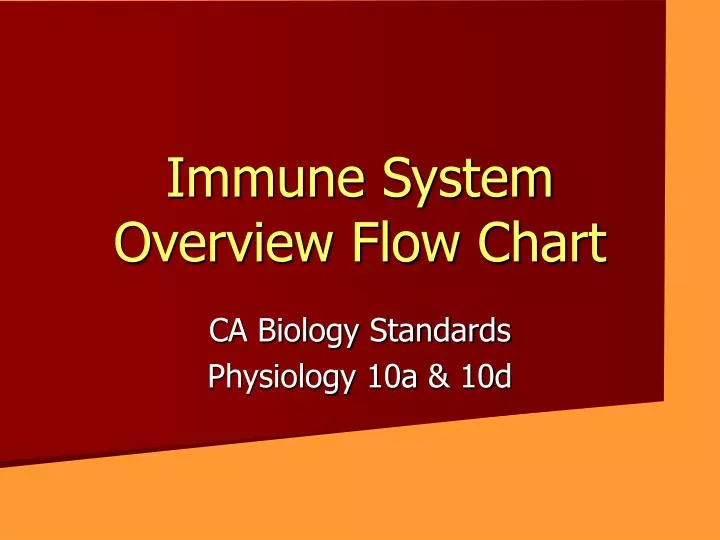 immune system overview flow chart