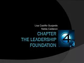 Chapter The leadership foundation