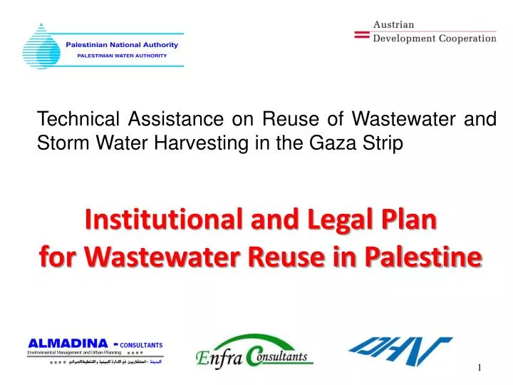 institutional and legal plan for wastewater reuse in palestine