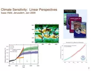 Climate Sensitivity: Linear Perspectives Isaac Held, Jerusalem, Jan 2009