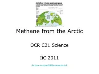Methane from the Arctic