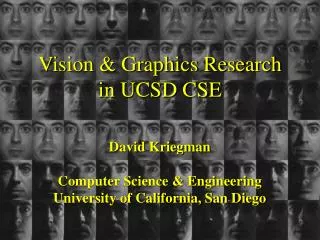 Vision &amp; Graphics Research in UCSD CSE