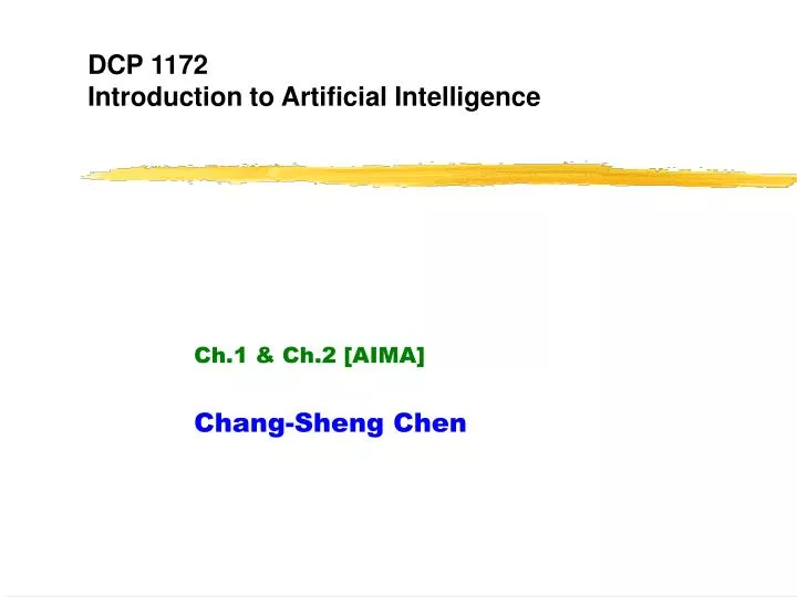 dcp 1172 introduction to artificial intelligence