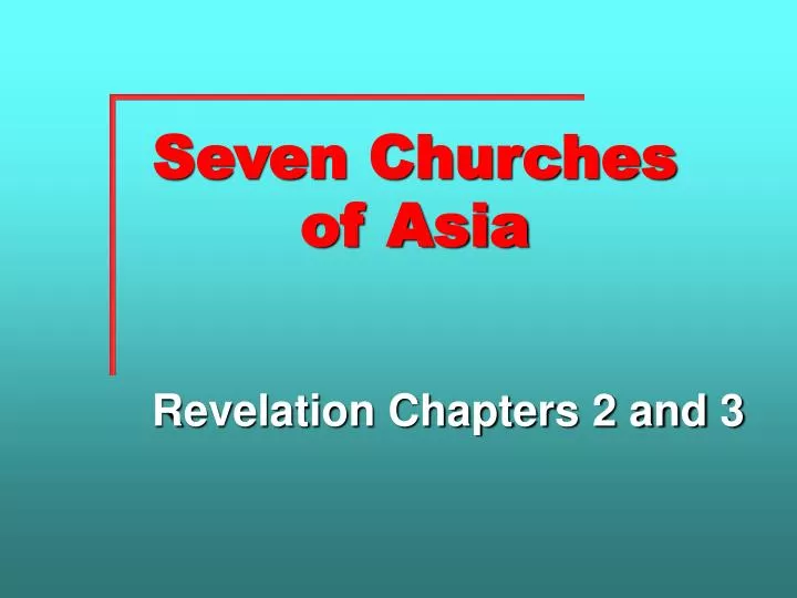 seven churches of asia