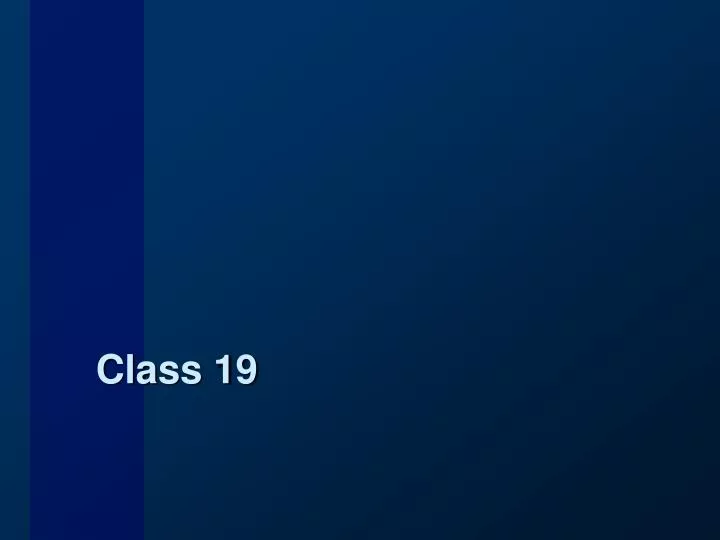 class 19