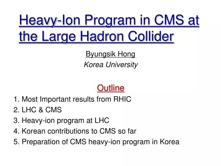 heavy ion program in cms at the large hadron collider
