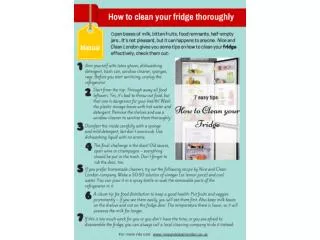 How to clean your fridge thoroughly