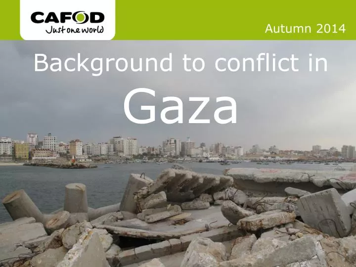 background to conflict in gaza