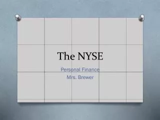 The NYSE
