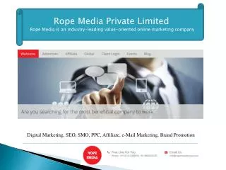 Rope Media: The strategic importance of Digital Marketing