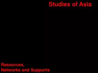 Studies of Asia