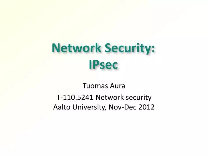 network security ipsec
