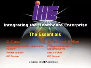 Integrating the Healthcare Enterprise