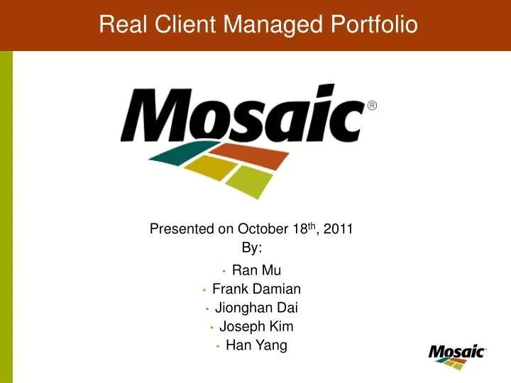 real client managed portfolio
