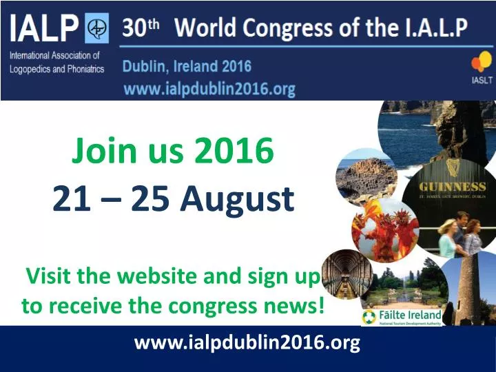 join us 2016 21 25 august visit the website and sign up to receive the congress news